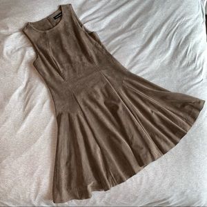 Gorgeous Ivanka Trump velour dress in cool mocha brown